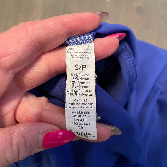 Light Blue Tankini Swim Top - Picture 3 of 3